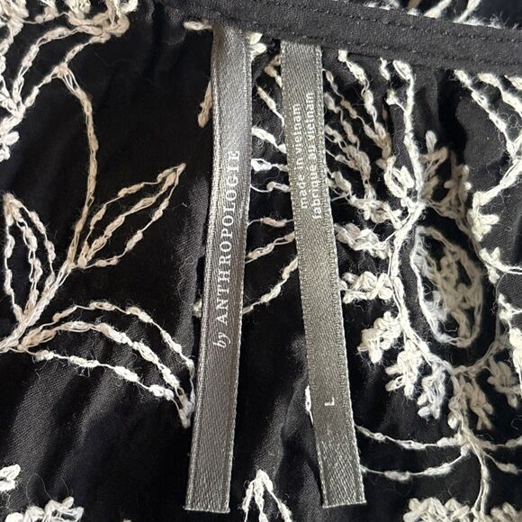 Anthropologie Rory Embroidered Boho Cottagecore Cottage Chic Top Large - Picture 7 of 8